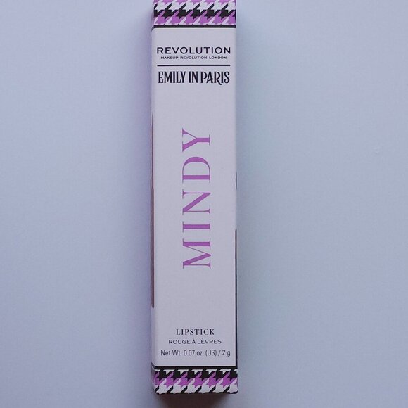 Makeup Revolution Emily In Paris Just A Kiss Cream Lipstick MINDY TAUPE NUDE NEW - Picture 1 of 6